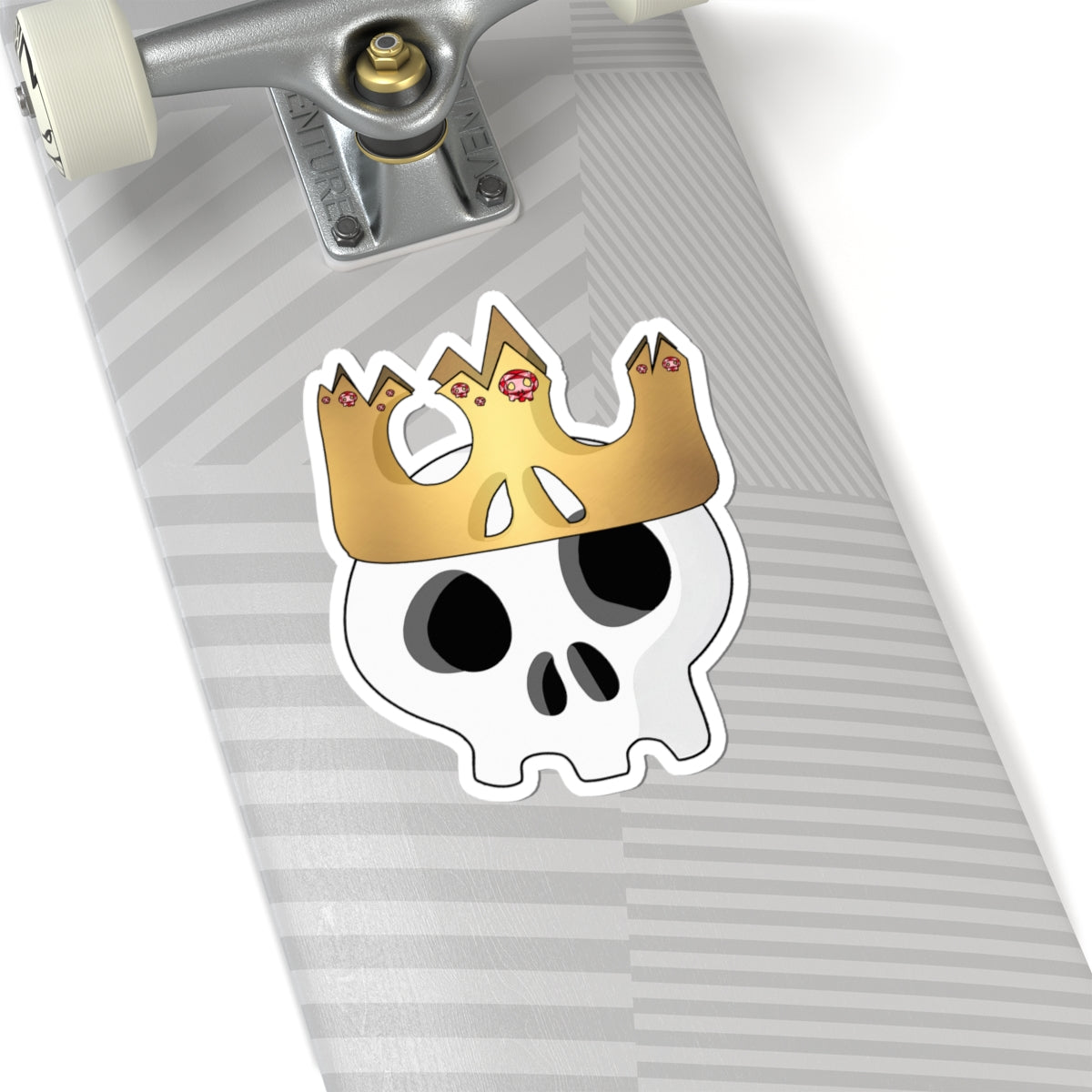 King & Queen Crown Skull Sticker