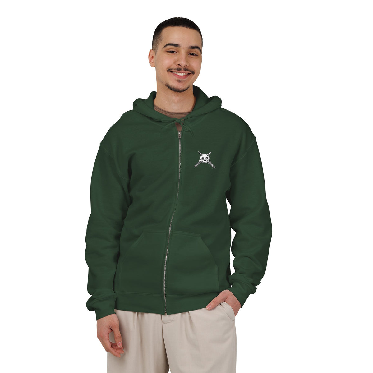 Trench Logo Zip Hoodie