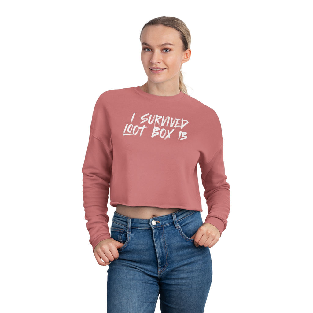I Survived Loot Box 13 Cropped Sweatshirt