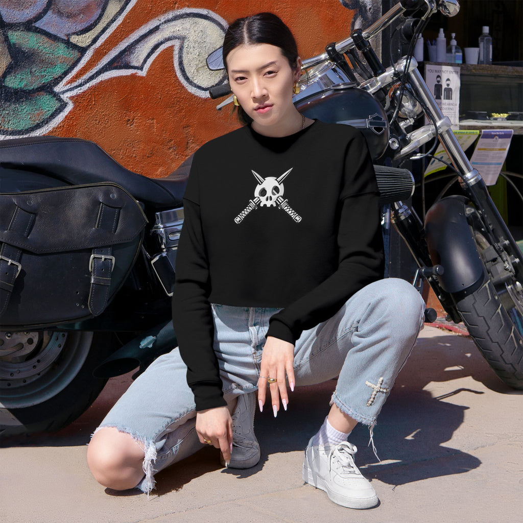 Trench Logo Cropped Sweatshirt