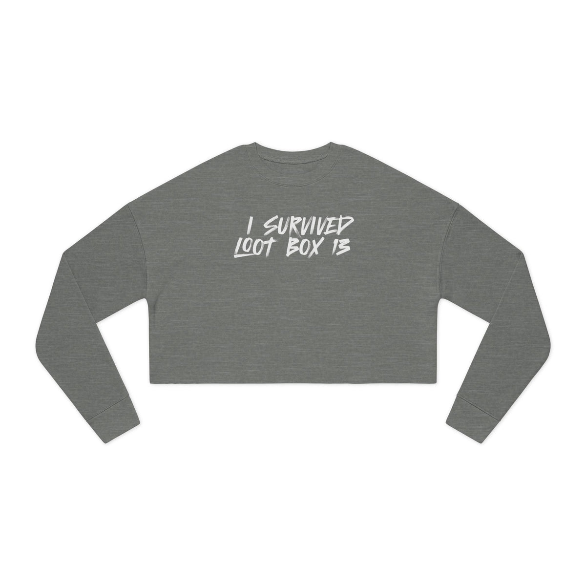 I Survived Loot Box 13 Cropped Sweatshirt