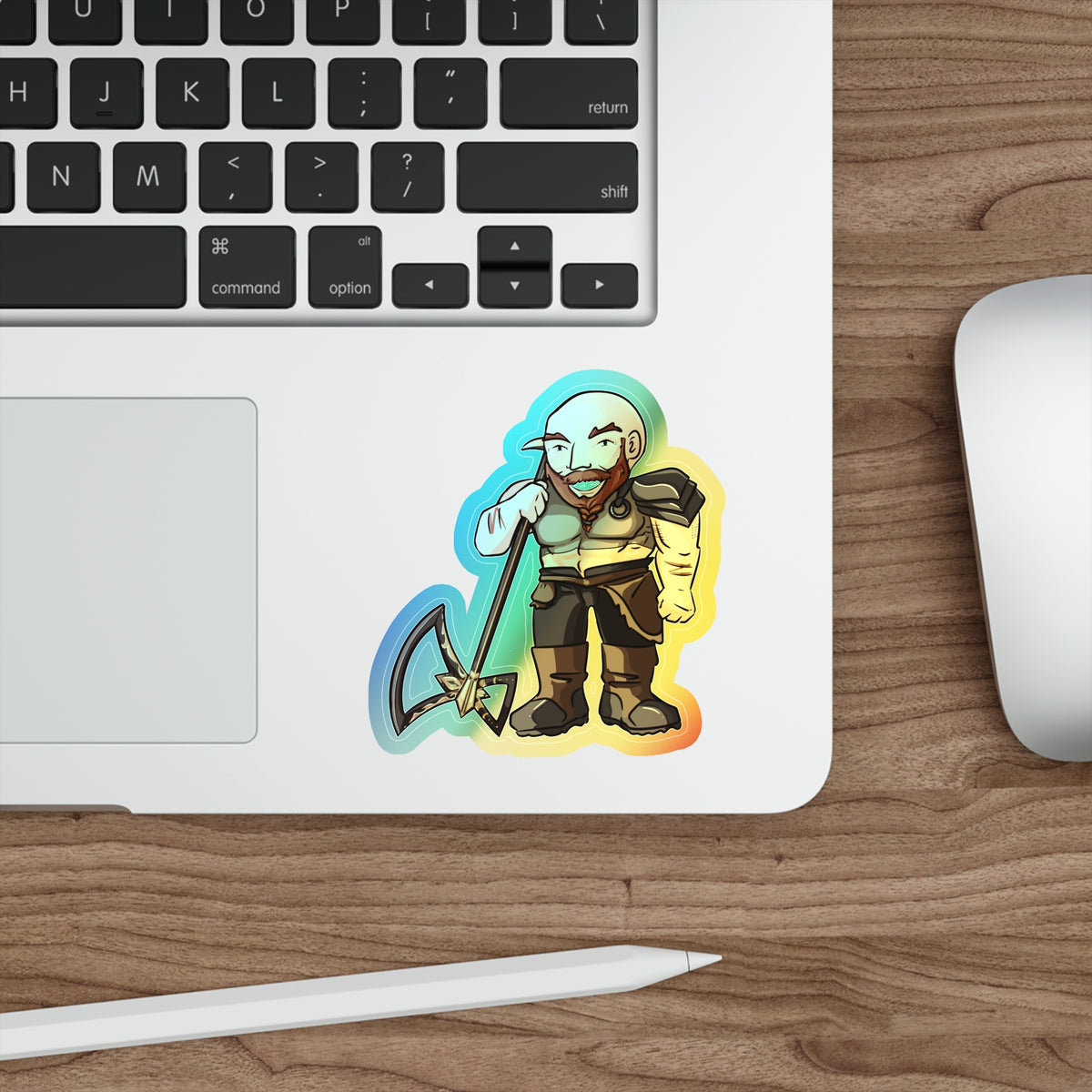 Mars Holographic Sticker (Chibi-Style)