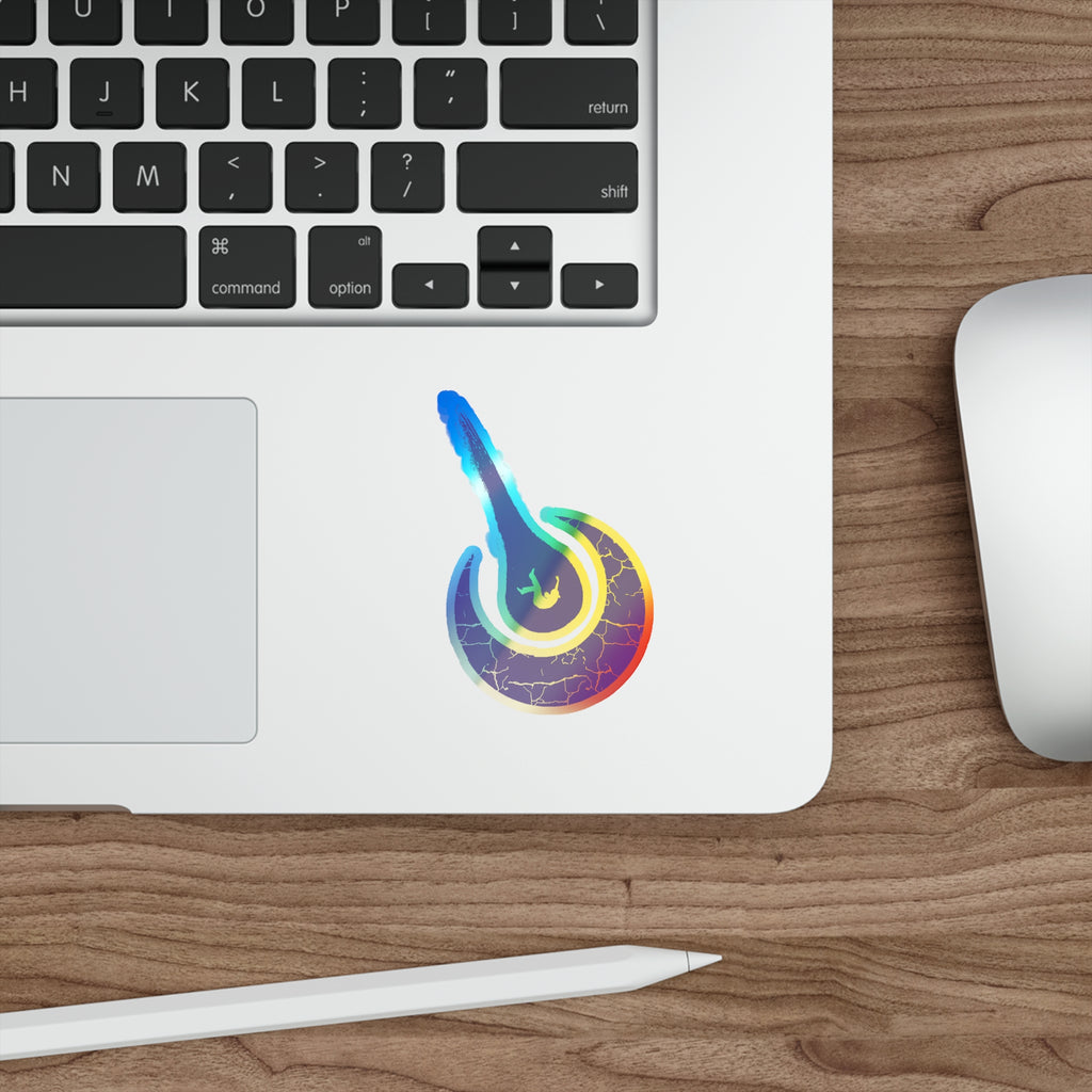 Maurice Africh Logo Holographic Sticker (Violet)