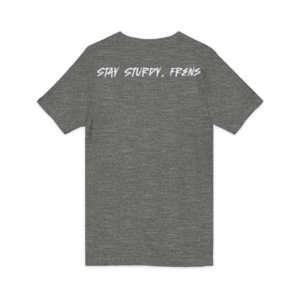 Stay Sturdy, Frens Crest V-Neck Tee