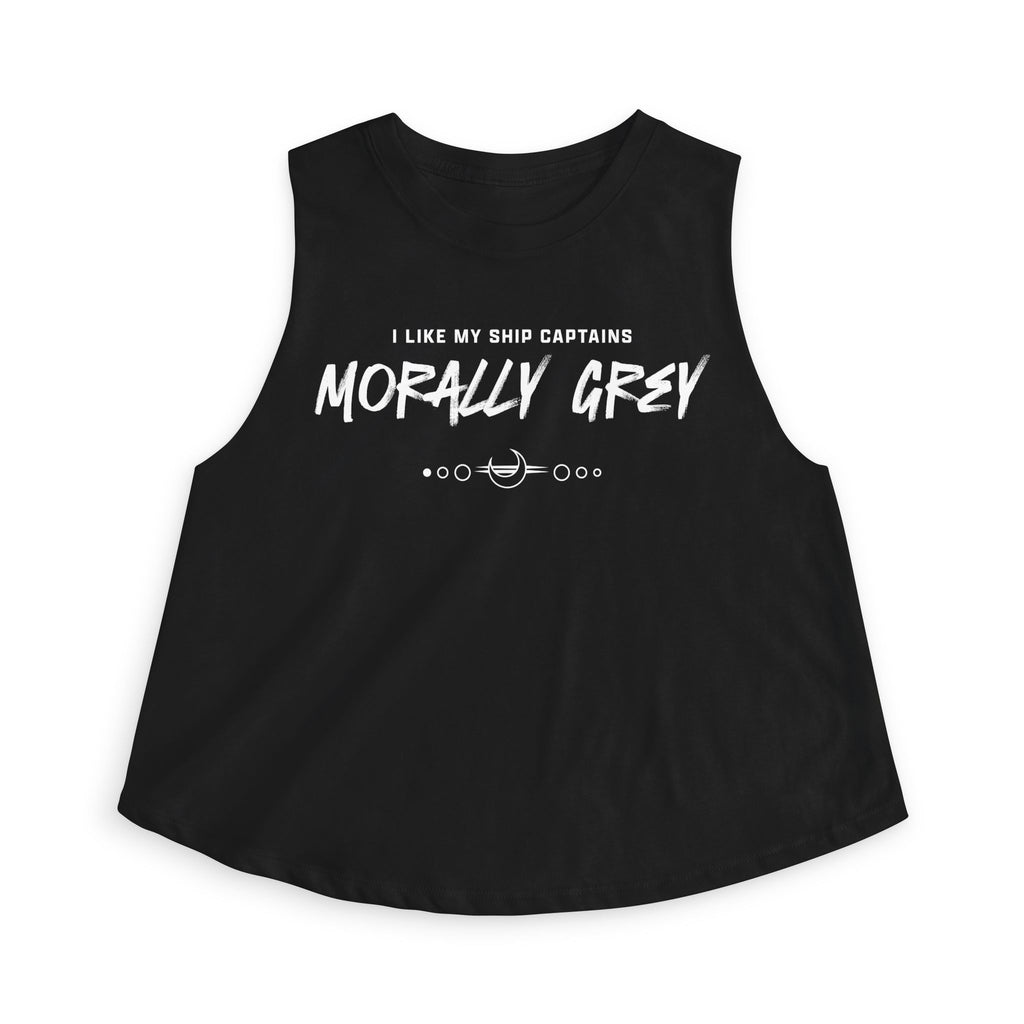 I Like My Ship Captains Morally Grey Crop Top
