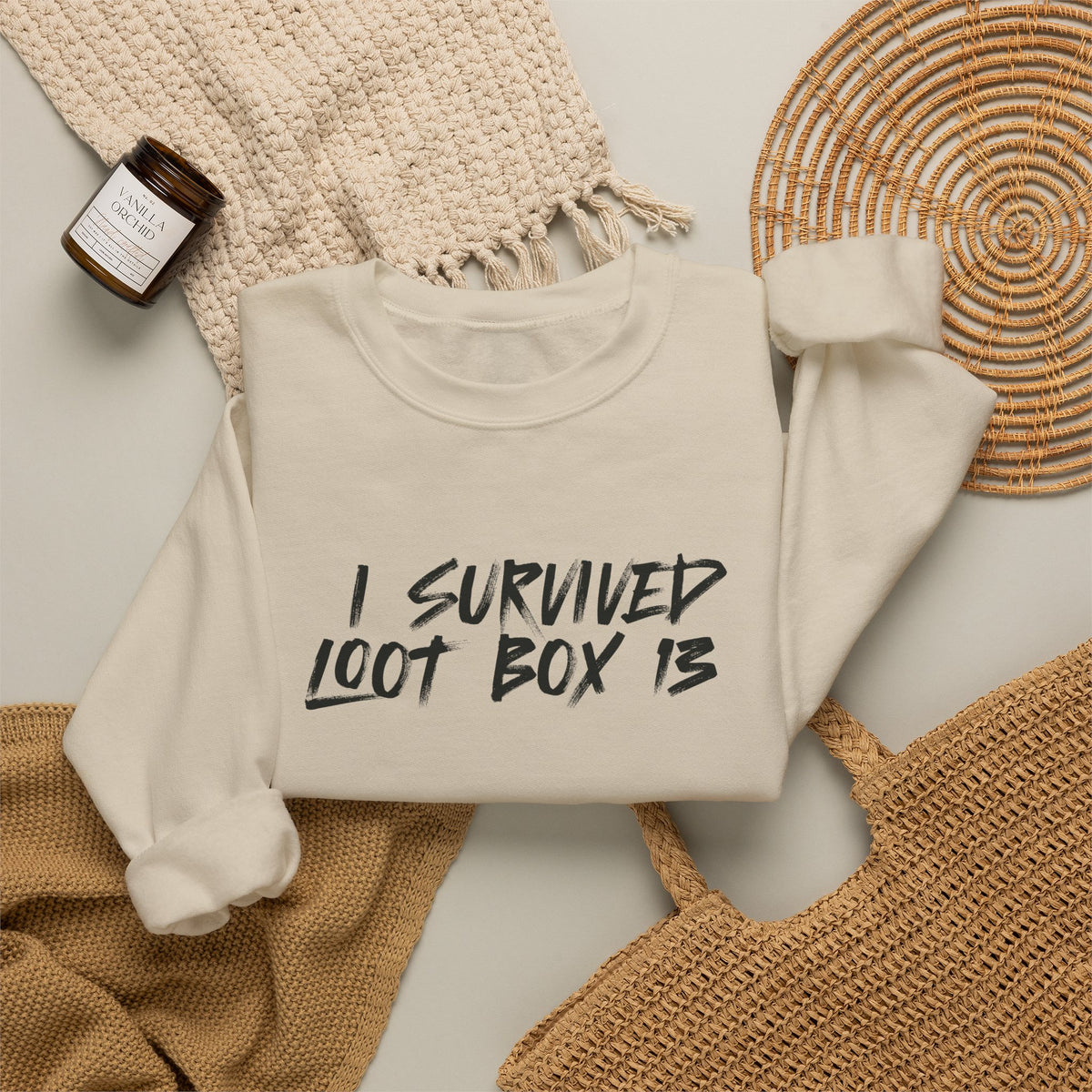 I Survived Loot Box 13 Crewneck Sweatshirt