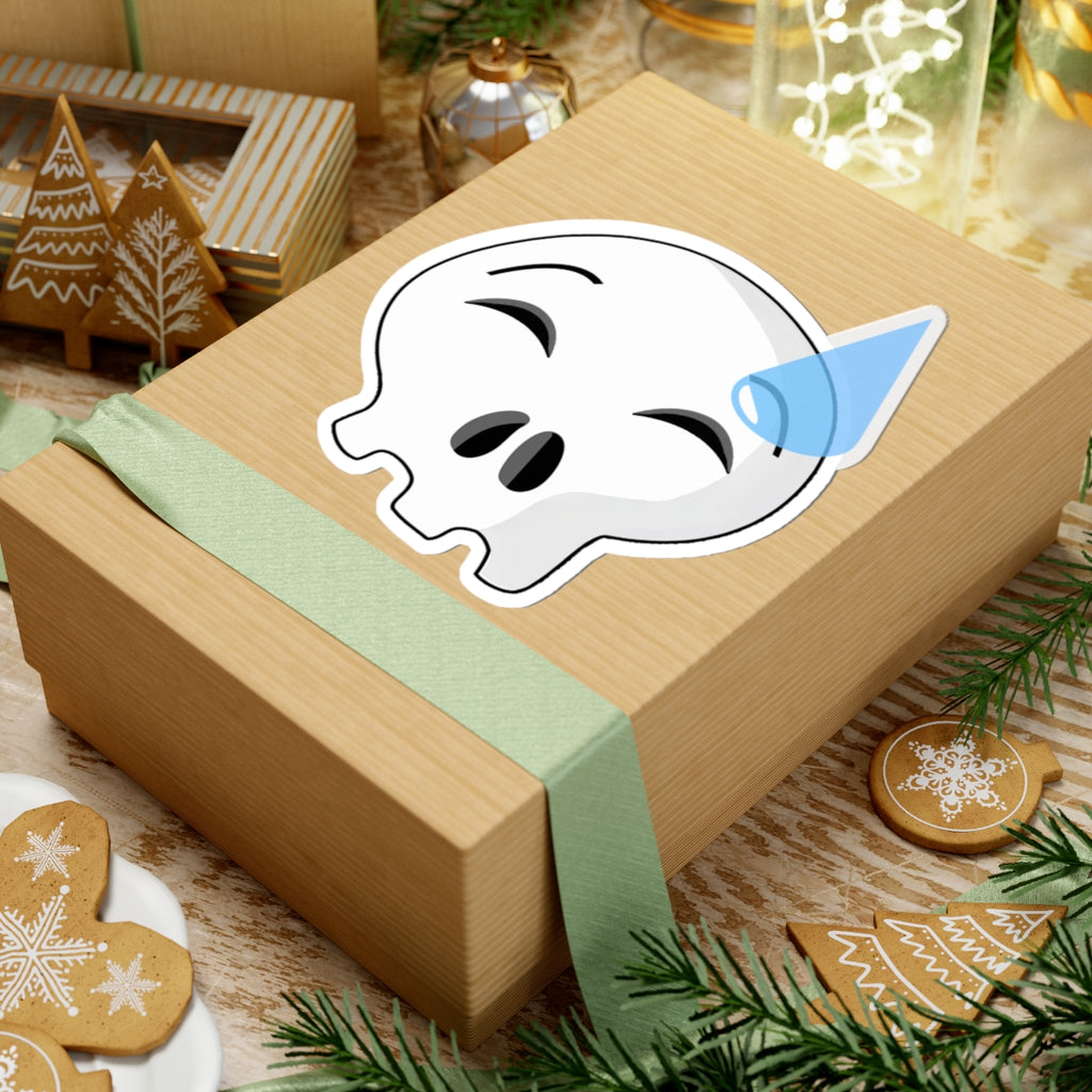 Nervous Sweating Skull Sticker