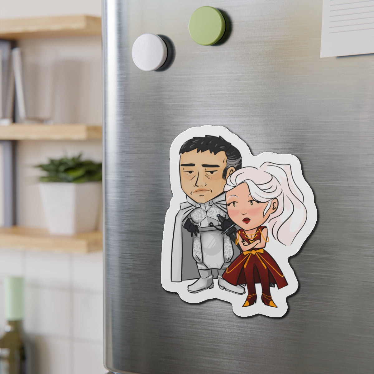 Dalia and Rook Magnet (Chibi-Style)