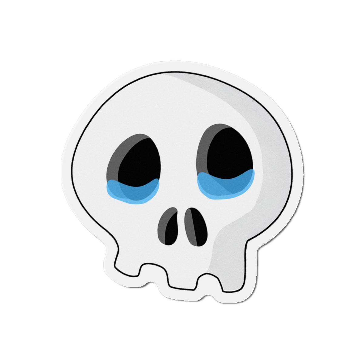 Sad Tears Skull Magnet