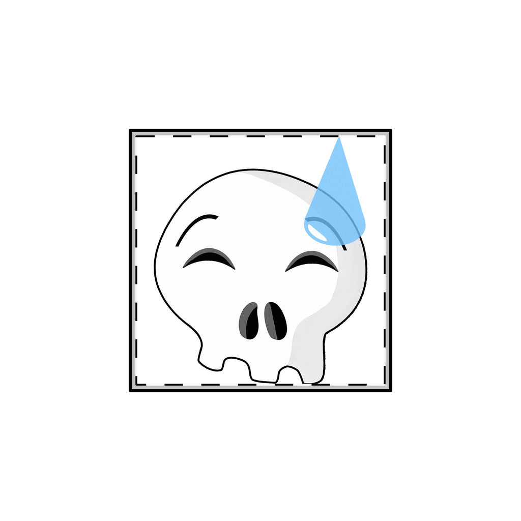 Nervous Sweating Skull Pin