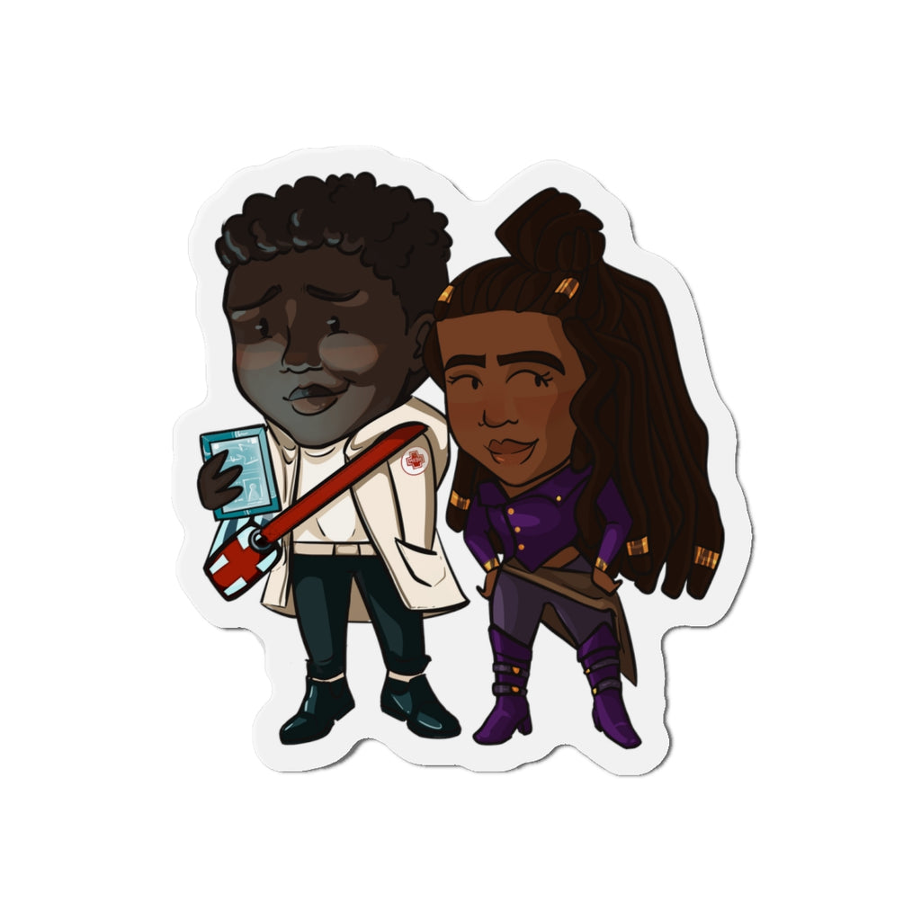 Minn and Farlow Magnet (Chibi-Style)