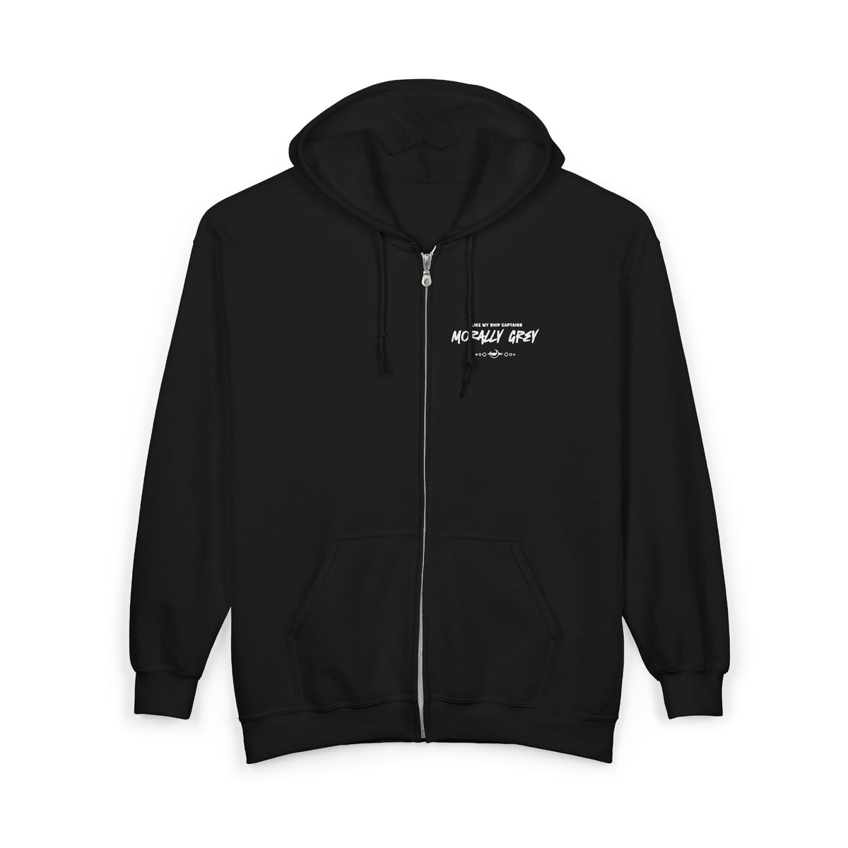 I Like My Ship Captains Morally Grey Zip Hoodie