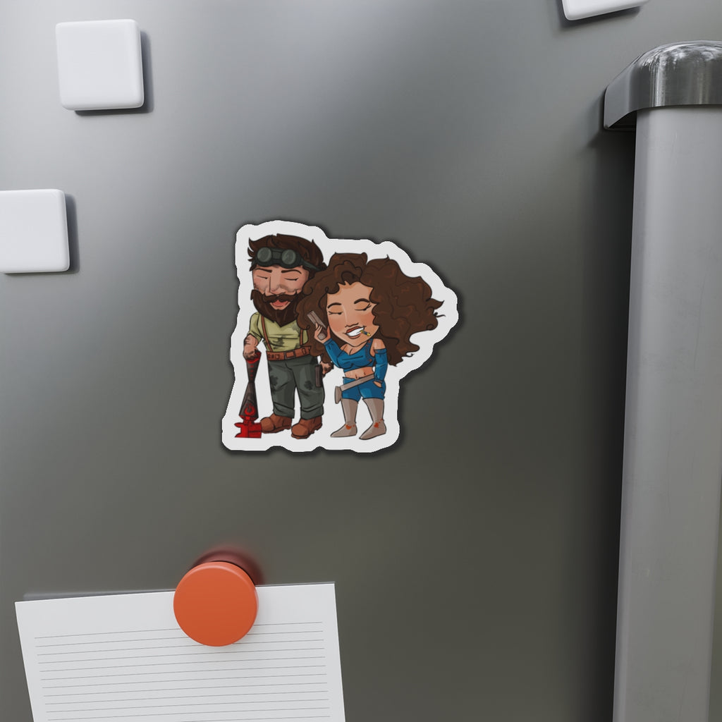 Willow and Bones Magnet (Chibi-Style)