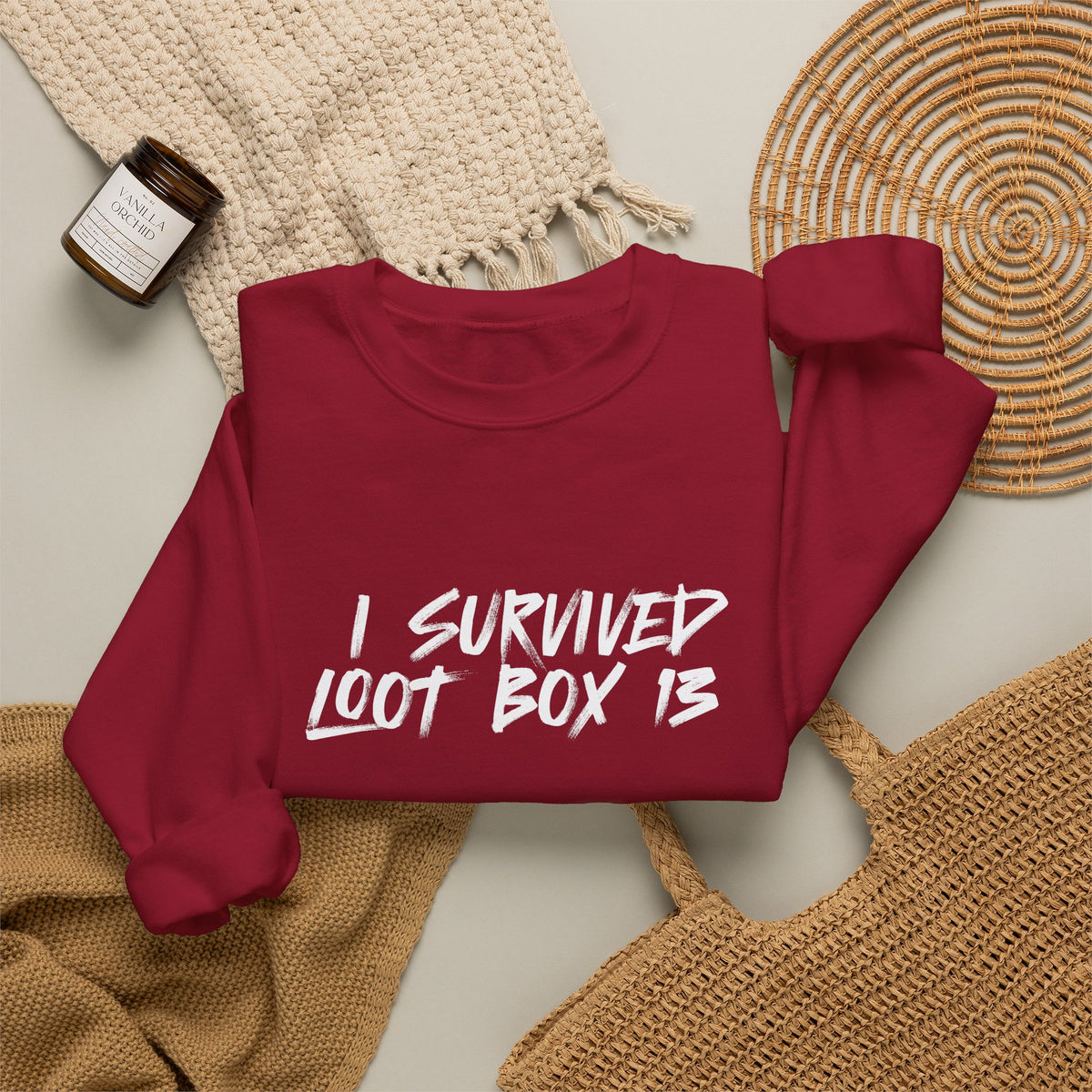 I Survived Loot Box 13 Crewneck Sweatshirt - Colors