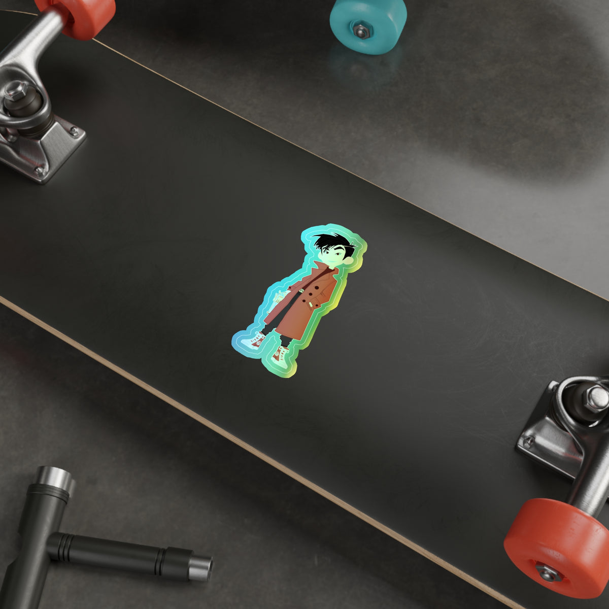 Grey Holographic Sticker (Kid Crew)