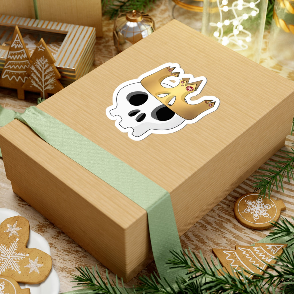 King & Queen Crown Skull Sticker