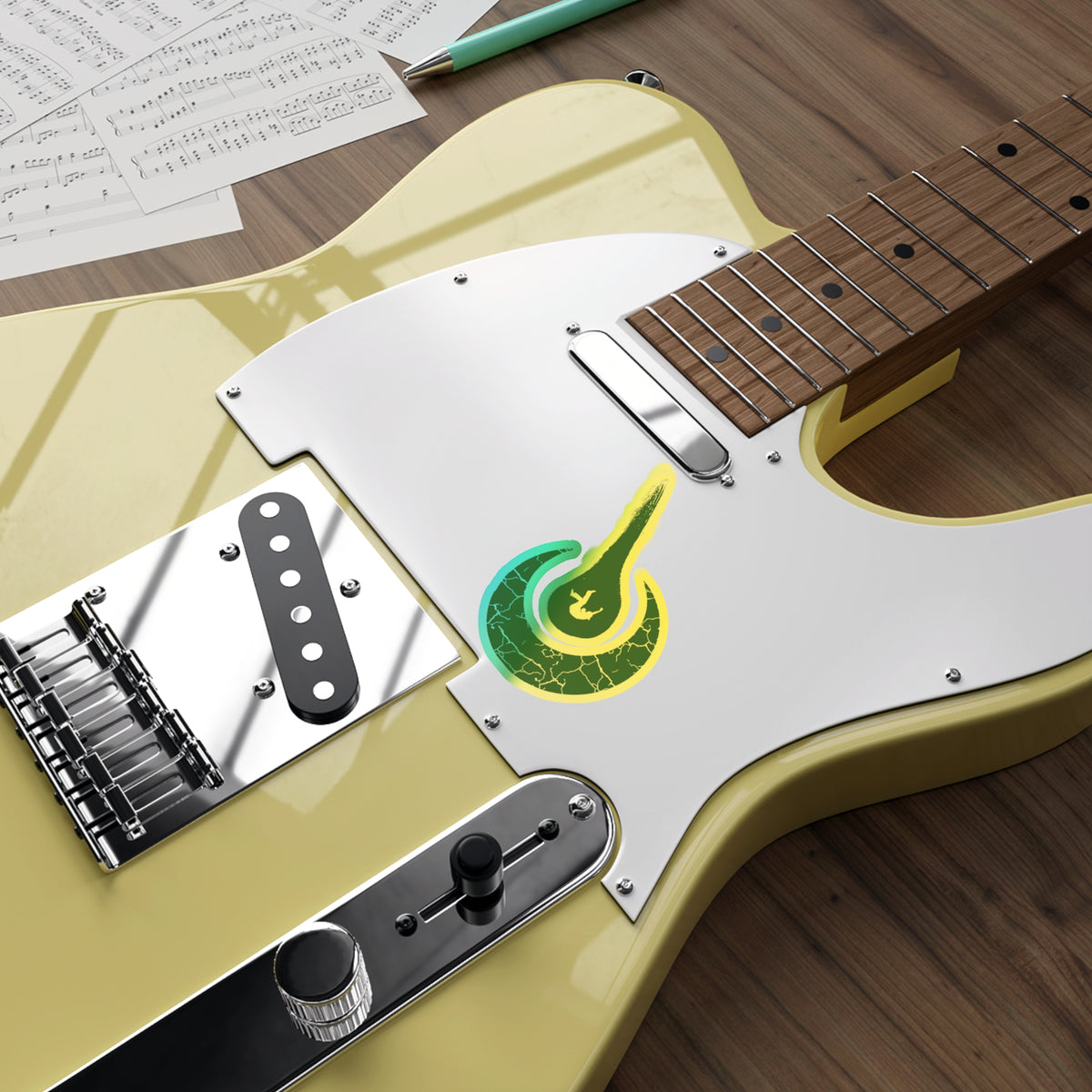 Maurice Africh Logo Holographic Sticker (Green)