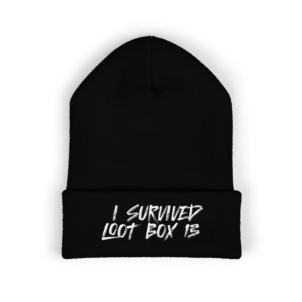 I Survived Loot Box 13 Embroidered Beanie
