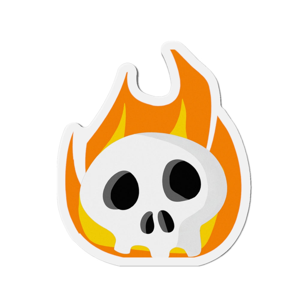 Flaming Skull Magnet