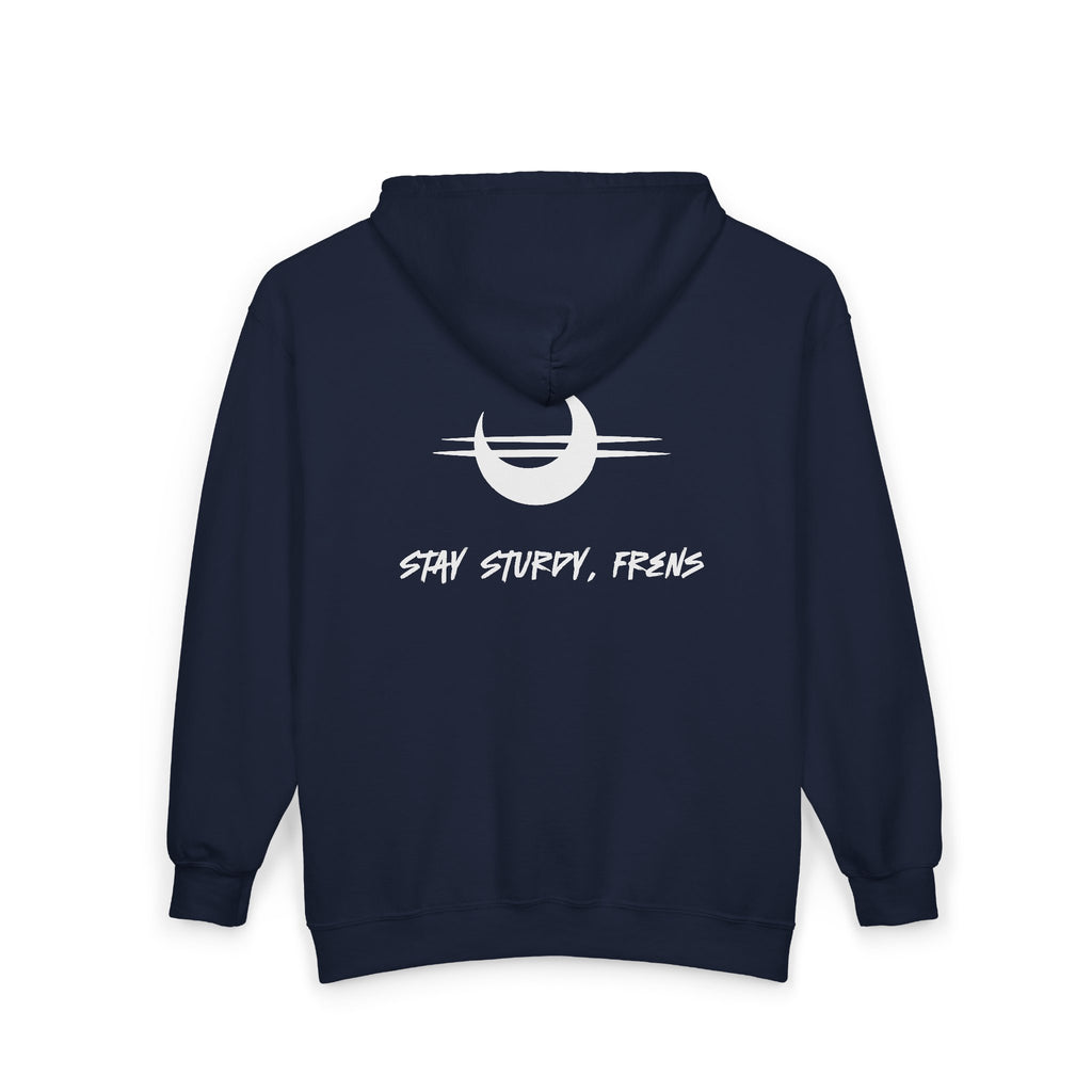 Stay Sturdy, Frens Crest Zip Hoodie