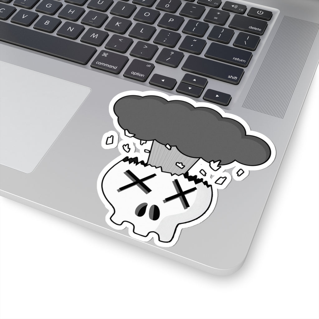 Mindblown Skull Sticker