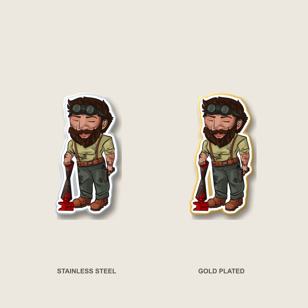 Bones Pin (Chibi-Style)