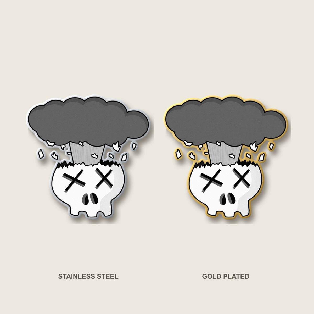 Mindblown Skull Pin