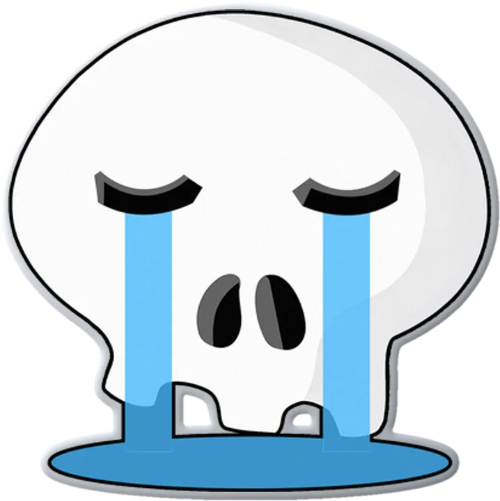 Crying Skull Pin