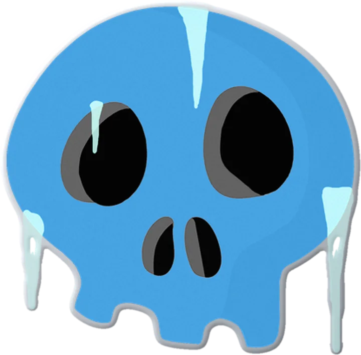 Frozen Skull Pin